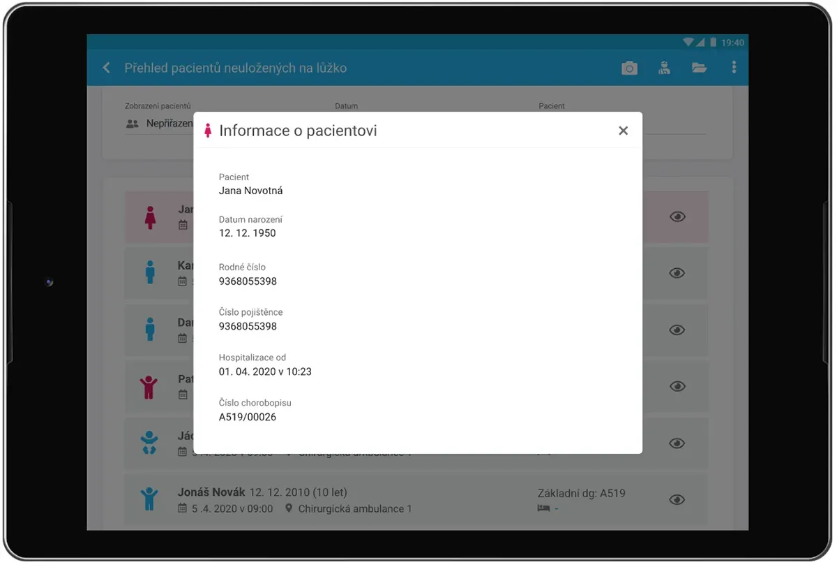 Medical System — screenshoty